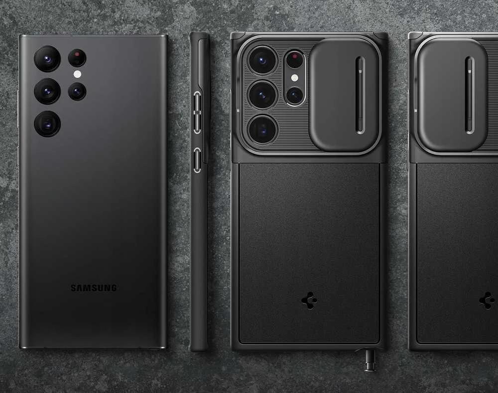 Dėklas Spigen Optik Armor Galaxy S25 Ultra juodas