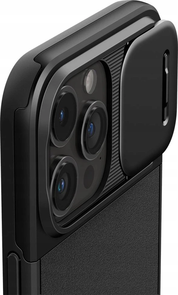 Spigen Optik Armor Mag MagSafe Apple iPhone 16 Pro Max – dėklas telefonui juodos spalvos