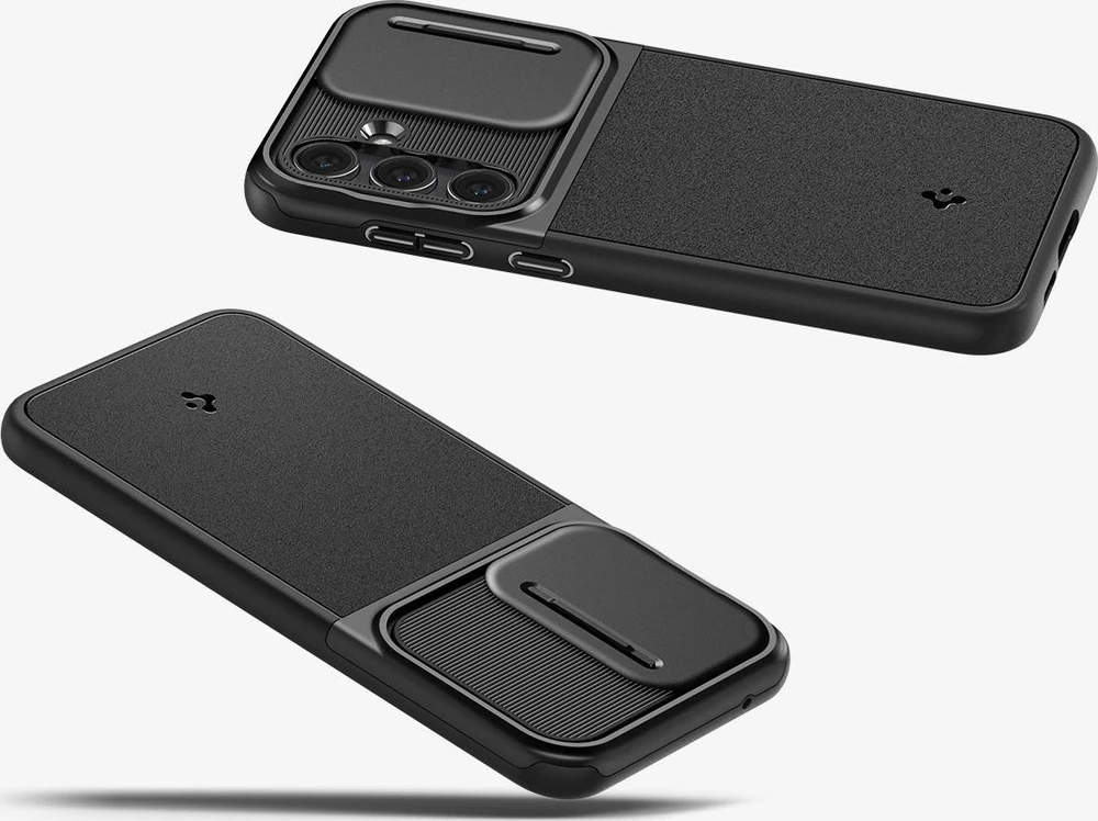 Spigen Optik Armor dėklas skirtas Samsung Galaxy S23 FE, spalva - Juoda