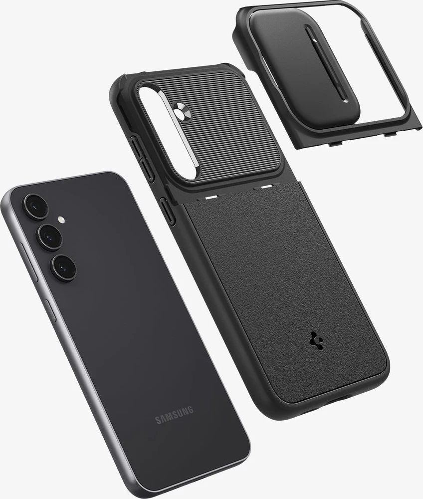 Spigen Optik Armor dėklas skirtas Samsung Galaxy S23 FE, spalva - Juoda