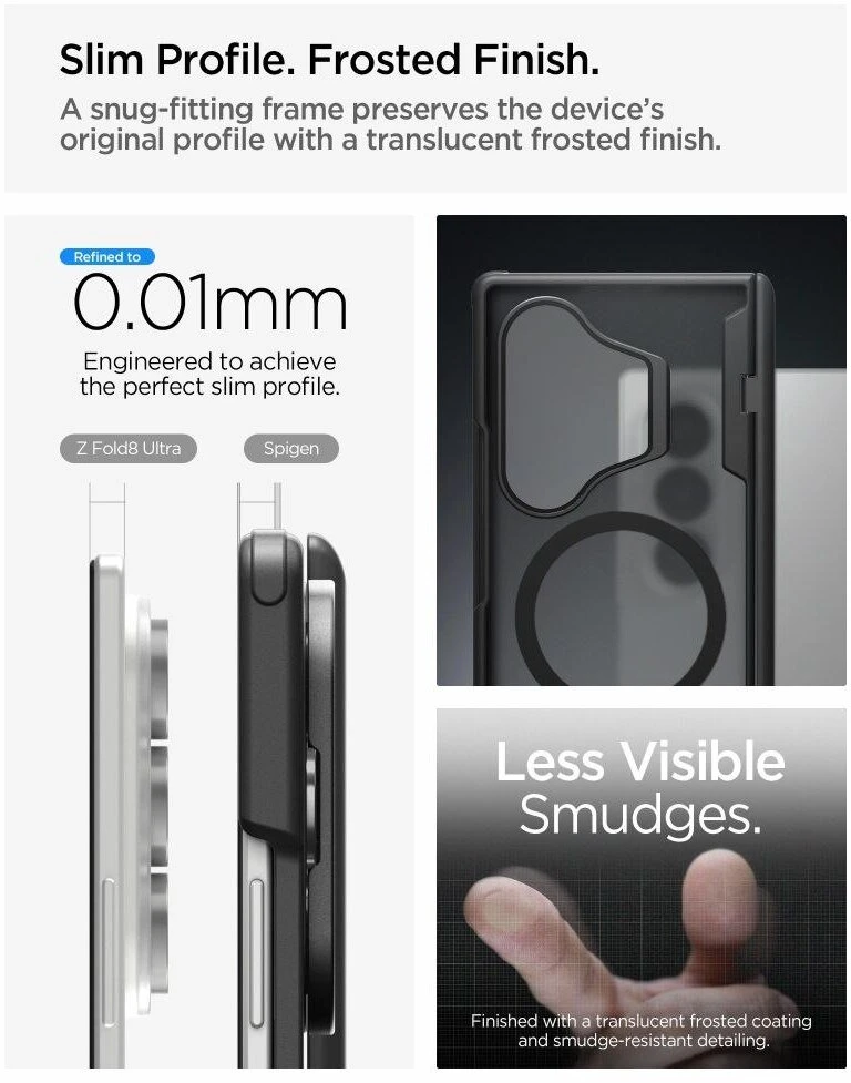 Dėklas SPIGEN OPTIK ARMOR PRO MAGSAFE GALAXY Z FOLD 8 ULTRA Juodas