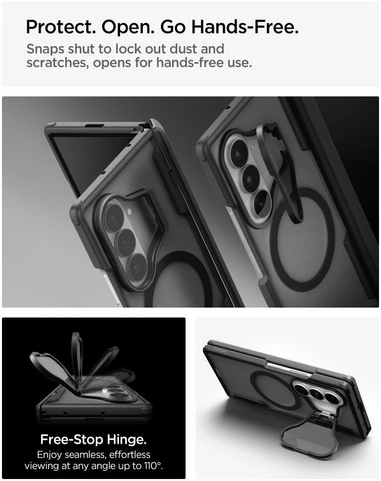 Dėklas SPIGEN OPTIK ARMOR PRO MAGSAFE GALAXY Z FOLD 8 ULTRA Juodas