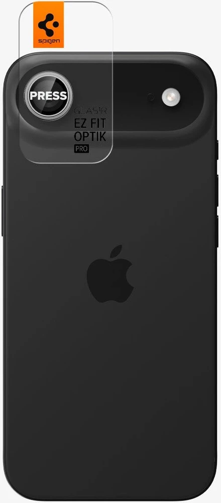 Spigen Glass tR EZ Fit Optik Pro 2 Pack, sidabrinis - iPhone Air
