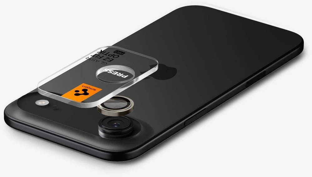 Spigen Glass tR EZ Fit Optik Pro 2 Pack, auksinis - iPhone Air