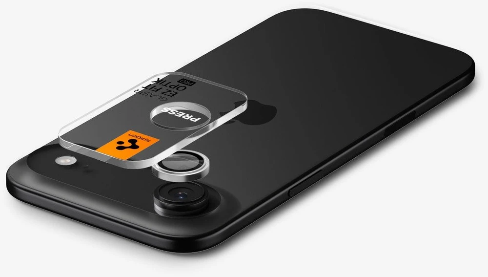 Spigen Glass tR EZ Fit Optik Pro 2 Pack, sidabrinis - iPhone Air