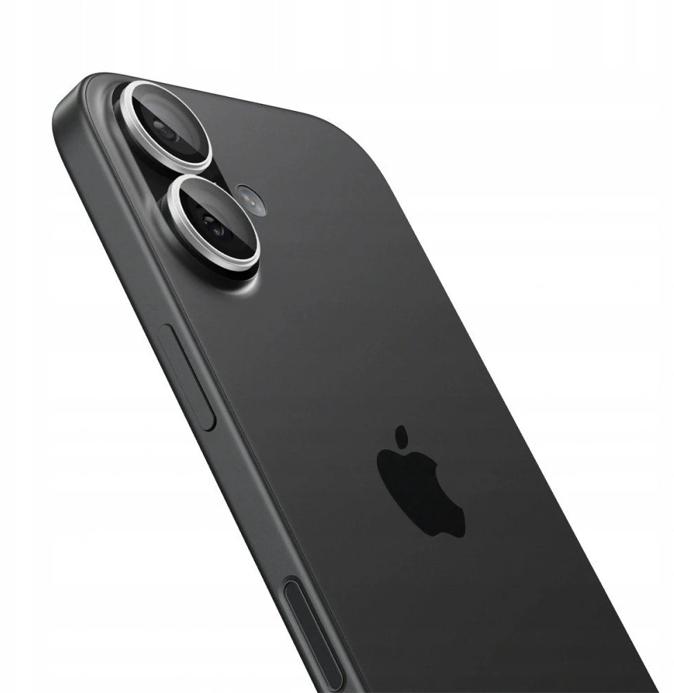 Spigen Optik Pro GLAS.TR ”EZ FIT” Camera Cover 2-pack for iPhone 16 / 16 Plus / 17 - Sidabrinis