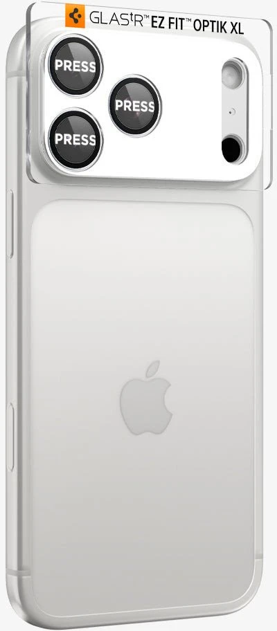 Spigen Glass tR EZ Fit Optik Pro XL 1 Pack, sidabrinis - iPhone 17 Pro Max