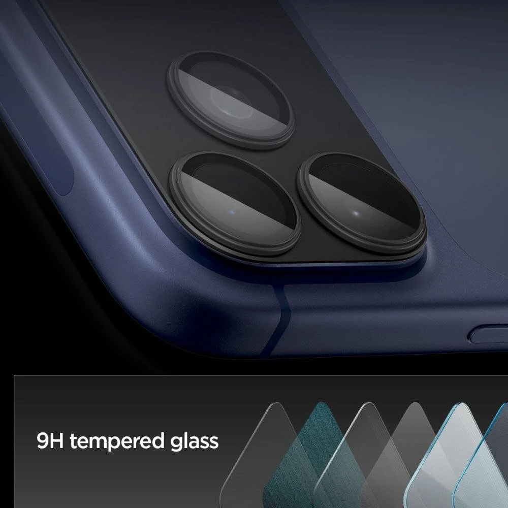 Spigen Glass tR EZ Fit Optik Pro XL 1 Pack, juodas - iPhone 17 Pro Max