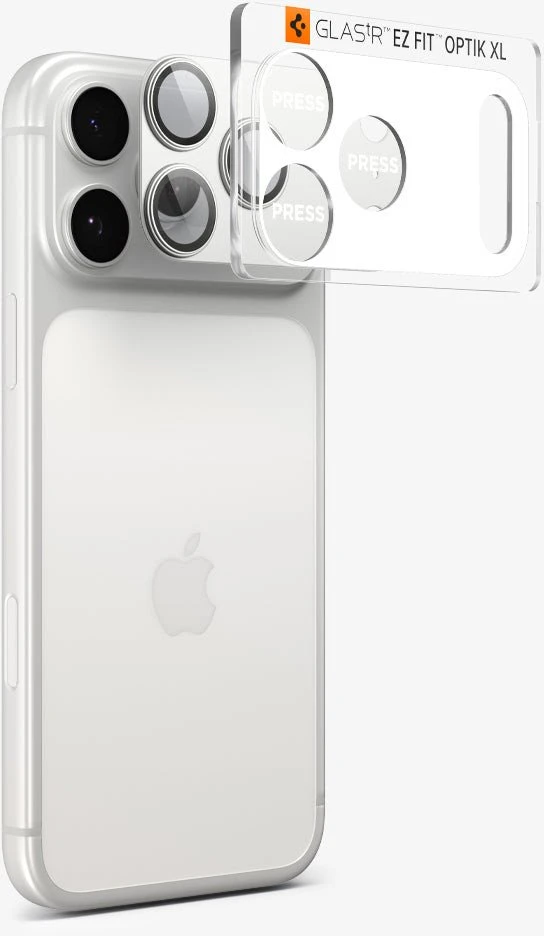 Spigen Glass tR EZ Fit Optik Pro XL 1 Pack, sidabrinis - iPhone 17 Pro Max