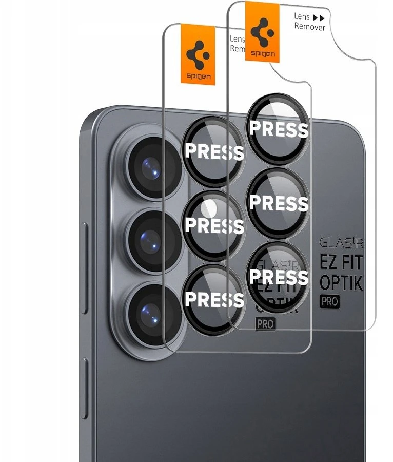 Spigen Glas.Tr Ez Fit Optik Pro HD Kamera Cover 2-pack for Samsung Galaxy S26+ – Juodas