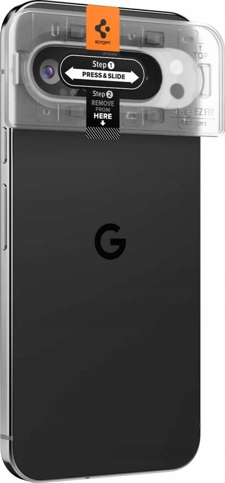 Kameros apsauga Google Pixel 9 Pro Spigen Optik. TR ”EZ FIT” kameros apsauga 2-pack Crystal Clear
