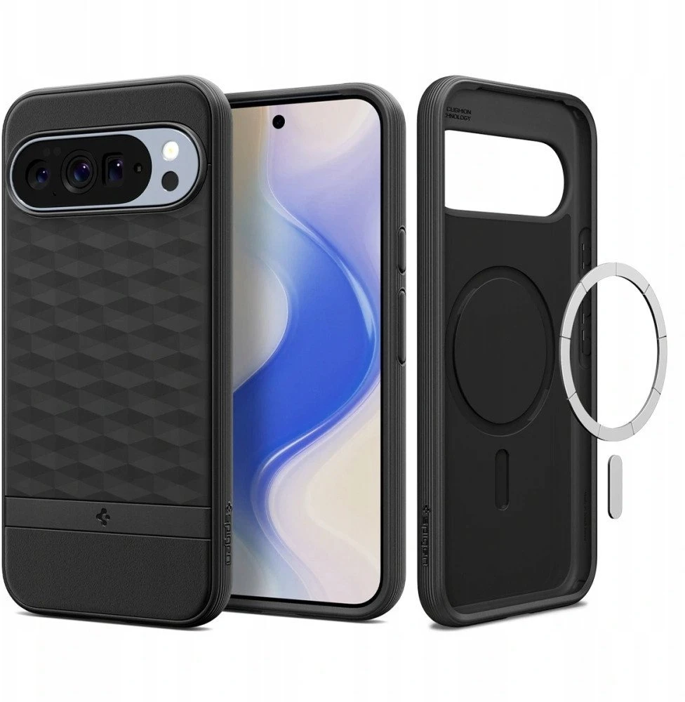 Spigen Parallax Mag MagSafe dėklas skirtas Google Pixel 10/10 Pro – matinis juodos spalvos