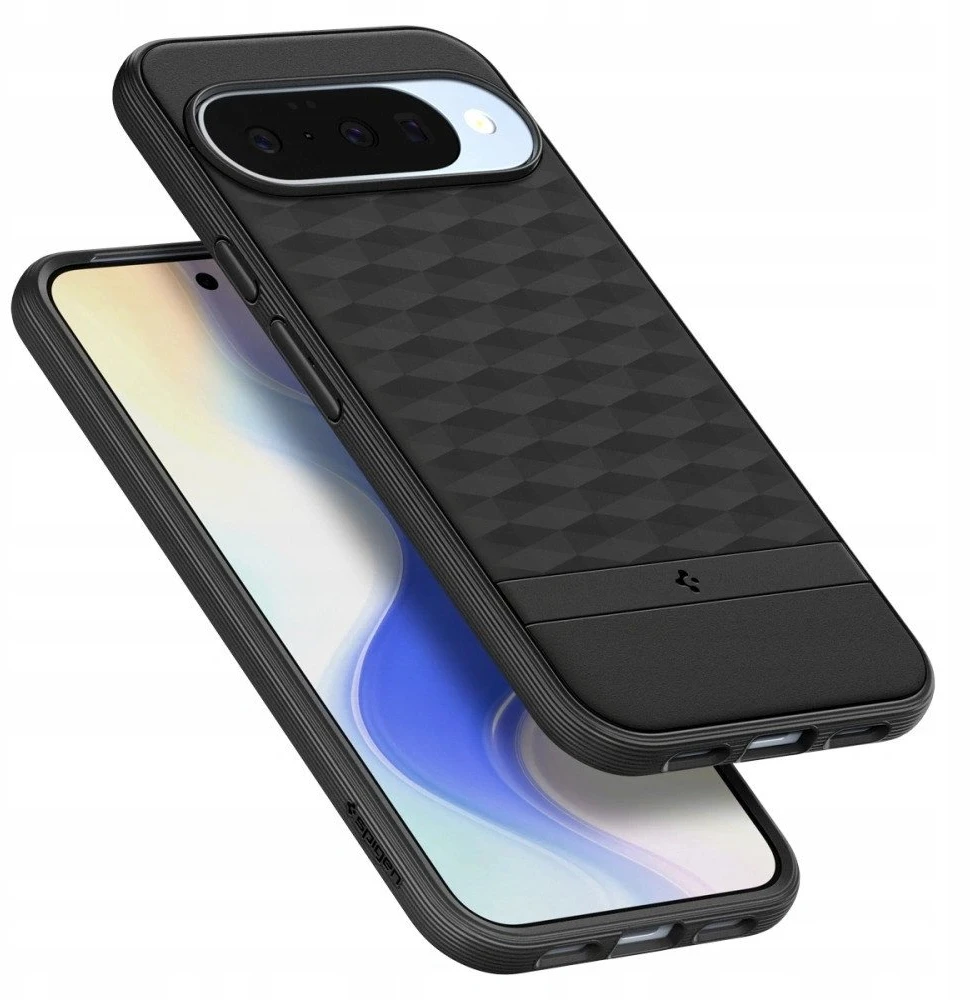 Spigen Parallax Mag MagSafe dėklas skirtas Google Pixel 10/10 Pro – matinis juodos spalvos