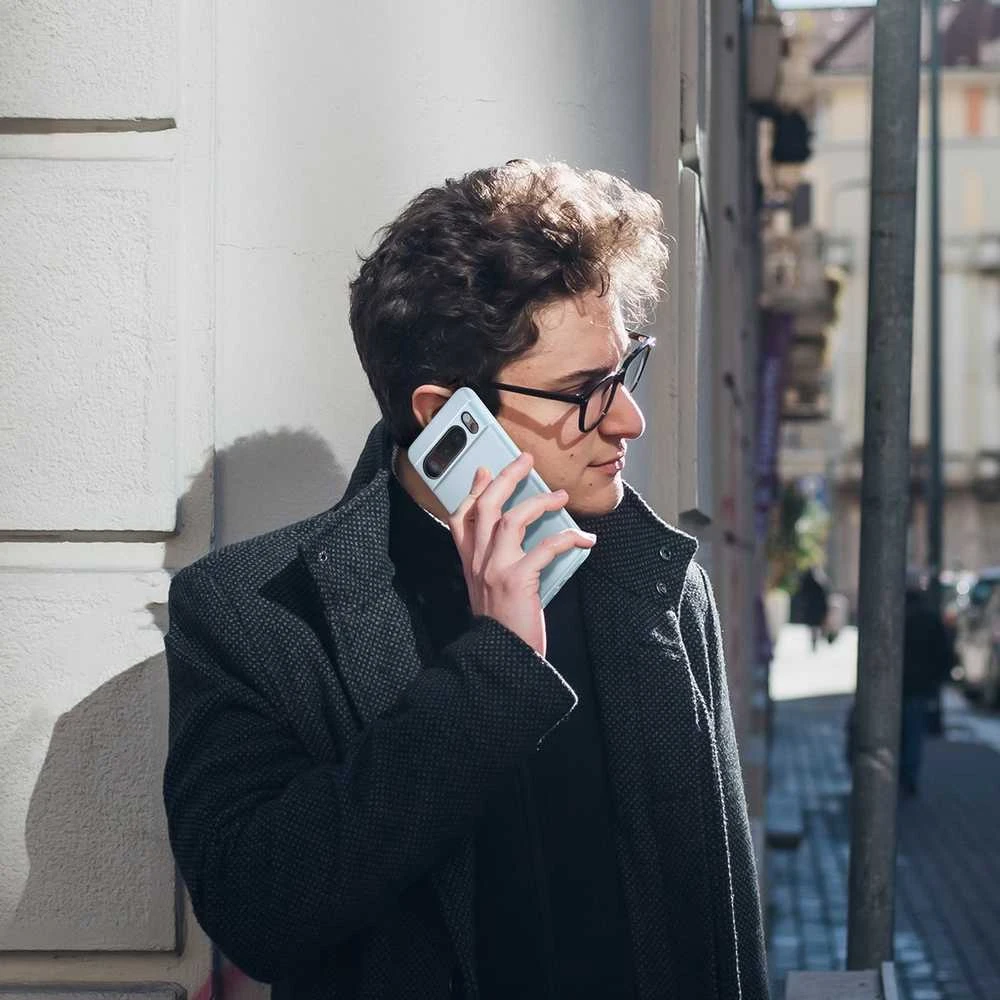 Dėklas Spigen Thin Fit, prislopinta mėlyna - Google Pixel 8 Pro
