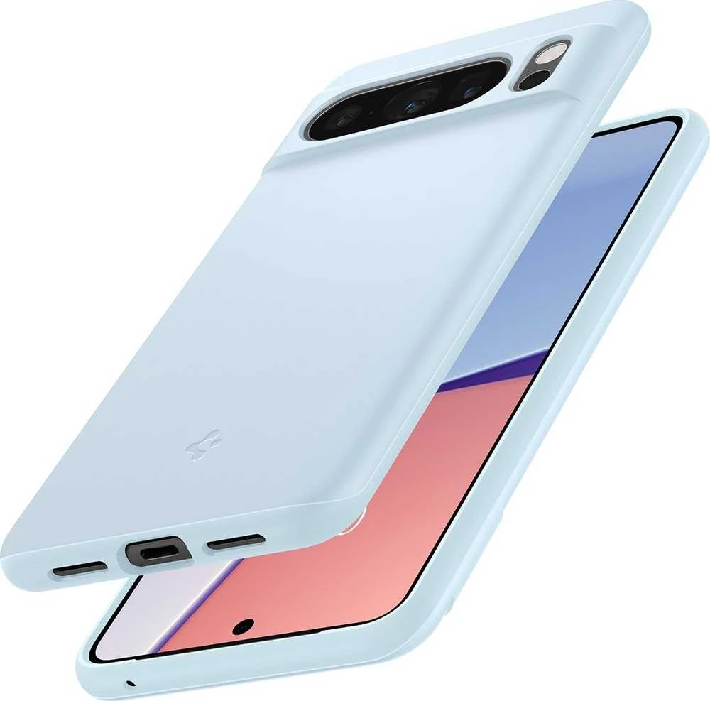 Dėklas Spigen Thin Fit, prislopinta mėlyna - Google Pixel 8 Pro