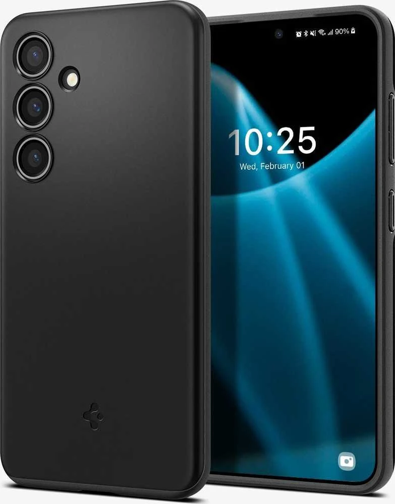 Samsung Galaxy S24 Spigen Thin Fit dėklas telefonui juodos spalvos