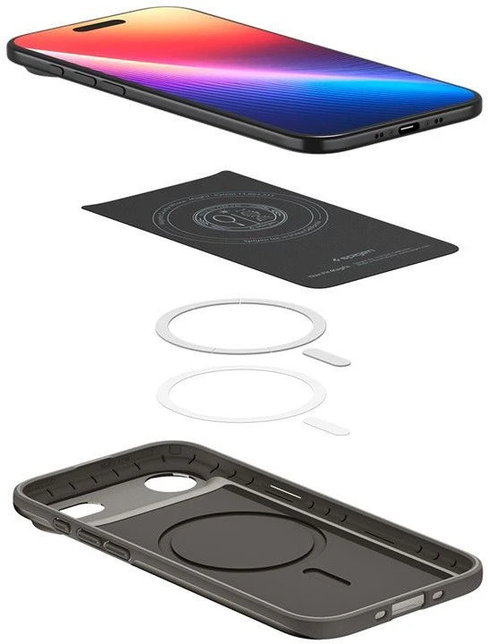 Spigen plonas „MagSafe“ dėklas, metalinis – „iPhone Air“