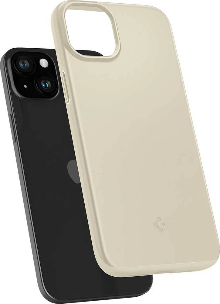 Spigen Thin Fit dėklas skirtas Apple iPhone 15 Plus,  spalva - Mute Beige