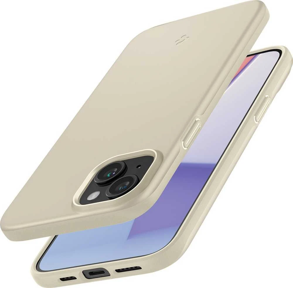 Spigen Thin Fit dėklas skirtas Apple iPhone 15 Plus,  spalva - Mute Beige