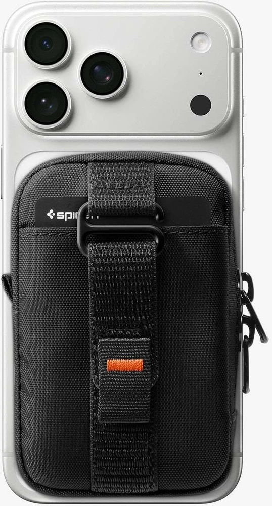 Dėklas Spigen Portable Organizer Pouch TintapZip MagSafe, juodos spalvos