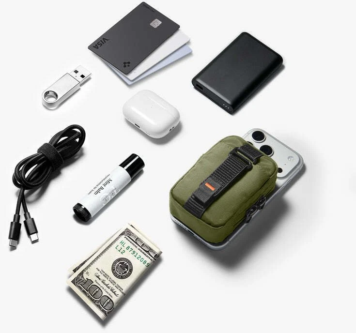 Spigen Portable Organizer Pouch TintapZip MagSafe, olive žalias