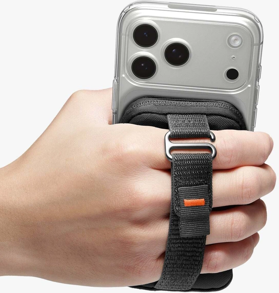 Dėklas Spigen Portable Organizer Pouch TintapZip MagSafe, juodos spalvos