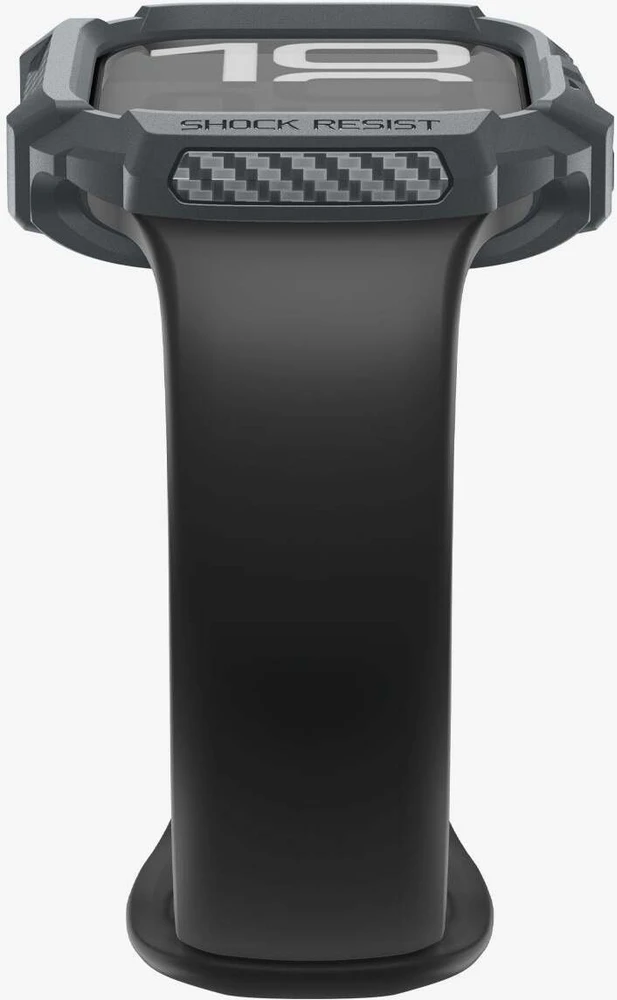 „Spigen Rugged Armor 2“, tamsiai pilka – „Apple Watch 11“ 46 mm