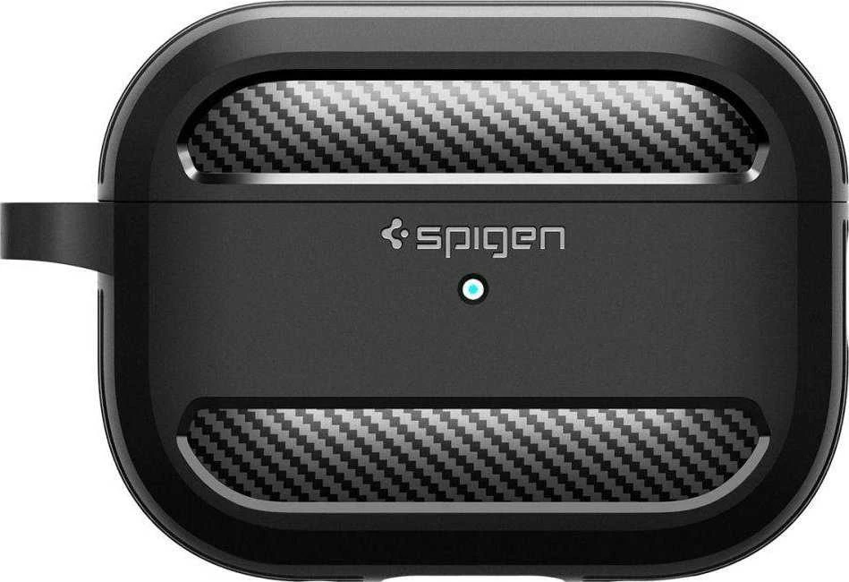 Spigen RUGGED ARMOR Apple AIRPODS PRO 1 / 2 dėklas ausinėms juodos spalvos