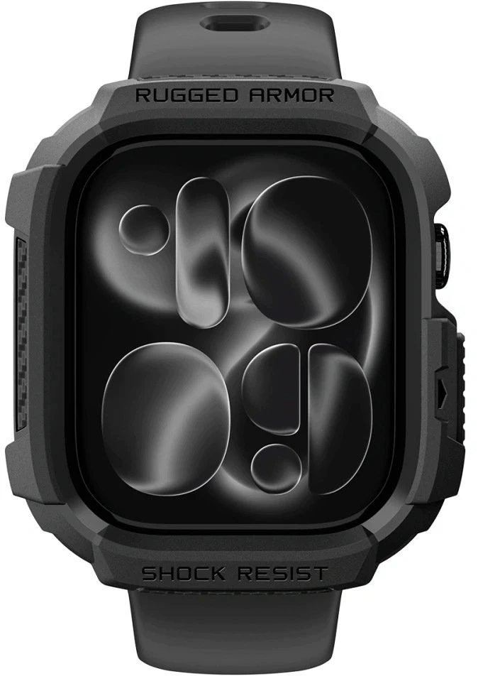 Spigen Rugged Armor dėklas Apple Watch 42 mm - matinis juodas