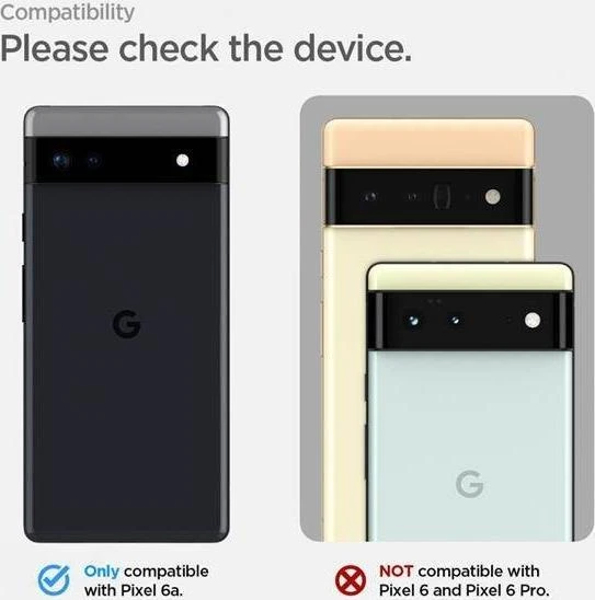 Dėklas Spigen Rugged Armor, juodas - Google Pixel 6a