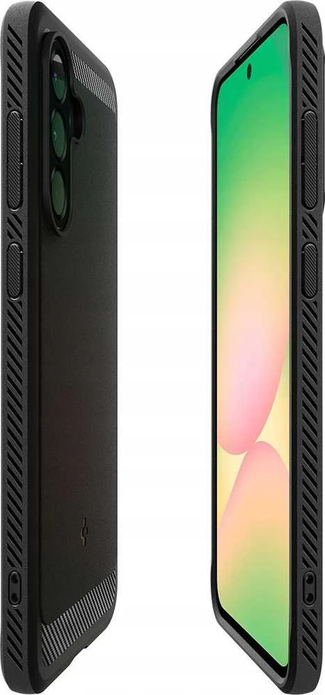 Spigen Rugged Armor, matte dėklas telefonui juodos spalvos – Samsung Galaxy A56 5G