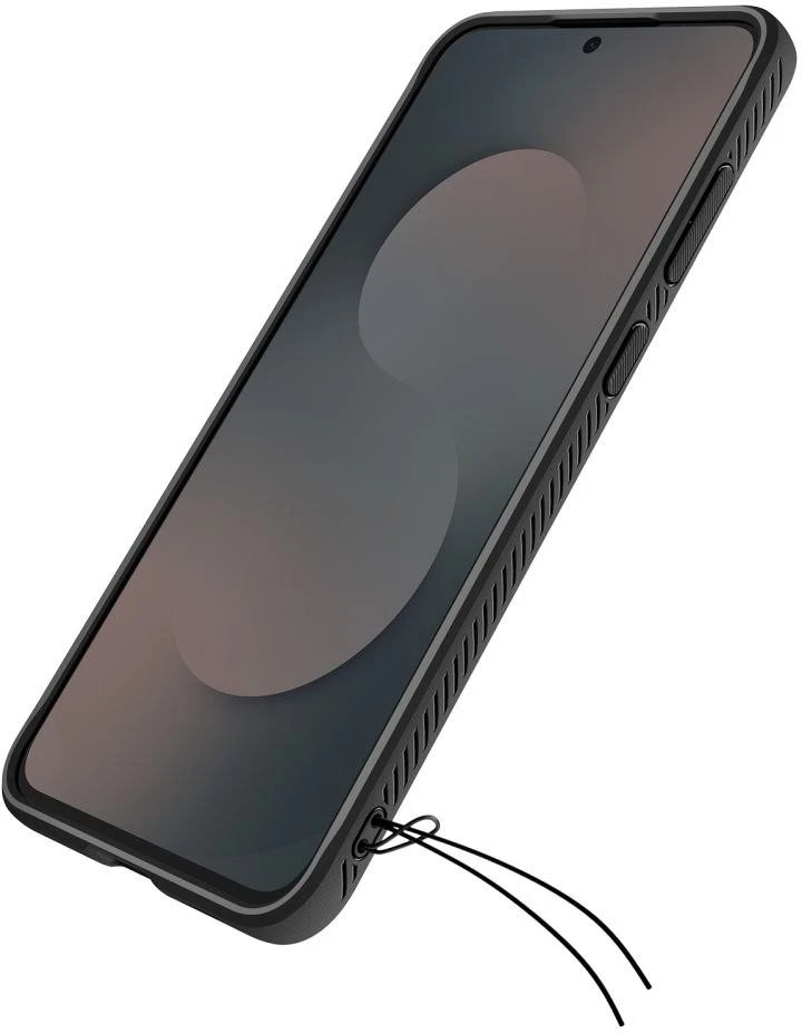 Dėklas „SPIGEN RUGGED ARMOR GALAXY S25 FE“ MATINĖ JUODA