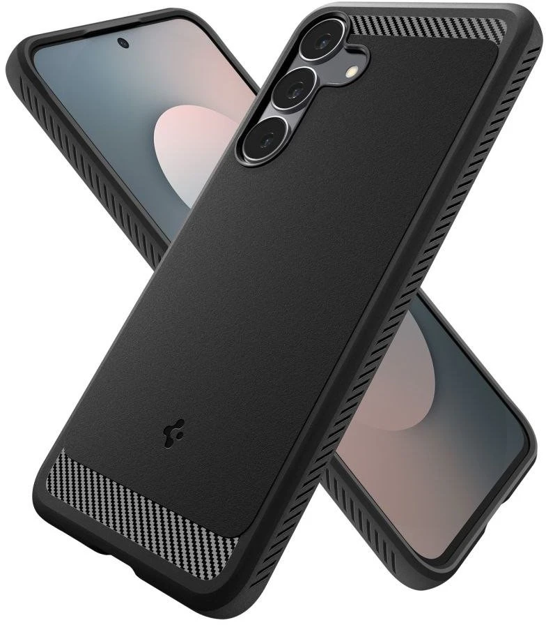 Dėklas „SPIGEN RUGGED ARMOR GALAXY S25 FE“ MATINĖ JUODA