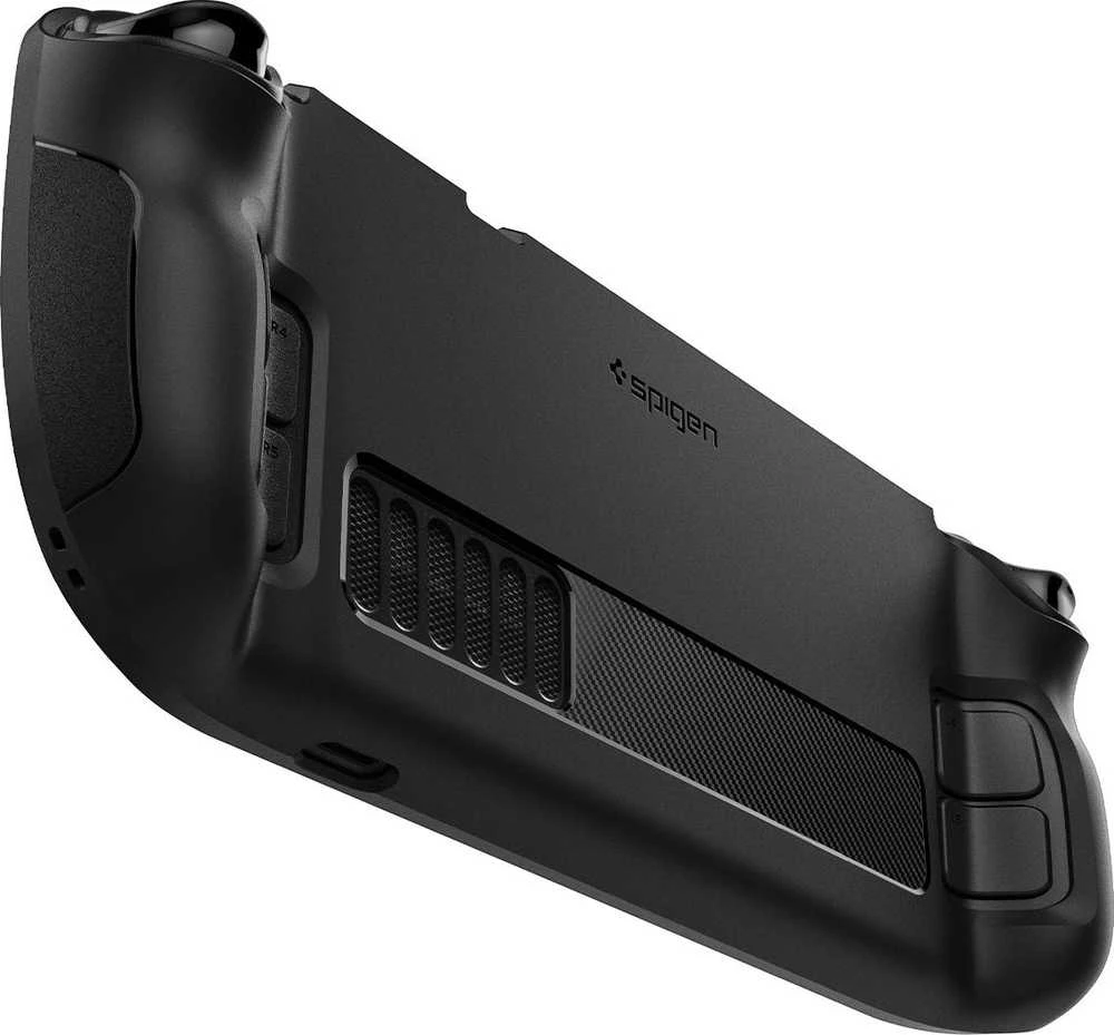 Spigen Rugged Armor, juodos spalvos – Steam Deck