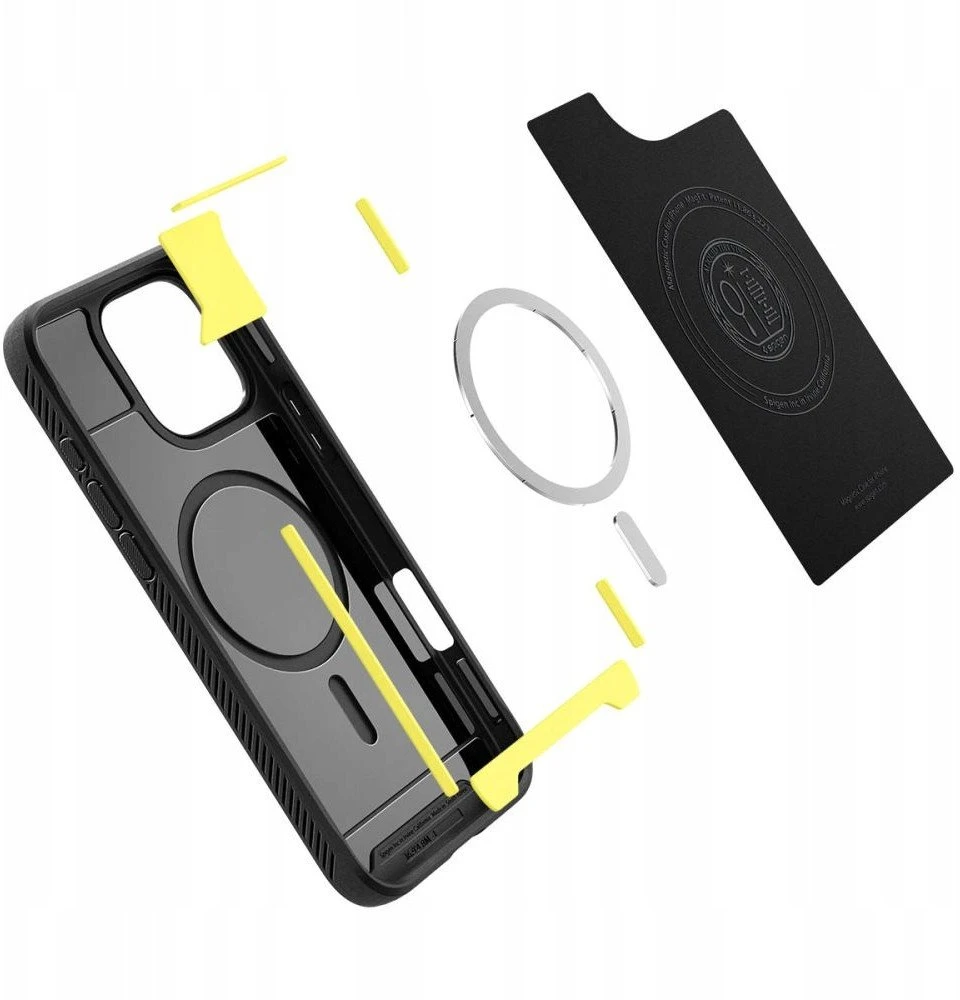 „Spigen Rugged Armor Mag MagSafe“ dėklas, skirtas iPhone 17 Pro Max – matinis juodas