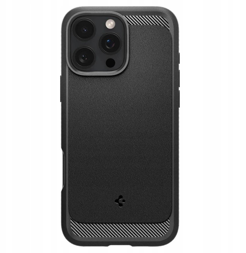 „Spigen Rugged Armor Mag MagSafe“ dėklas, skirtas iPhone 17 Pro Max – matinis juodas