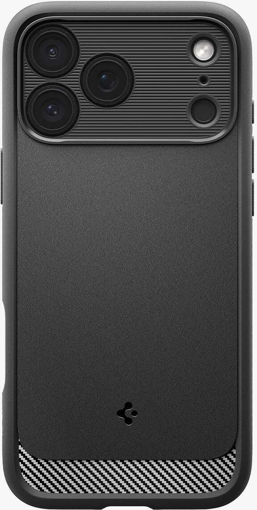 Spigen Rugged Armor MagSafe dėklas iPhone 18 Pro Max / 17 Pro Max - matinis juodas