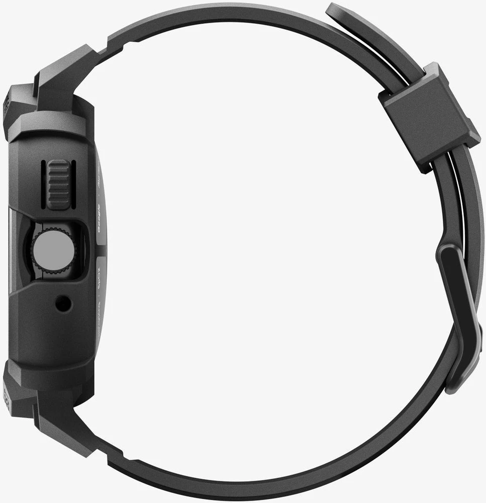 Spigen Rugged Armor, matinės juodos spalvos – „Google Pixel Watch 4“ (41 mm)