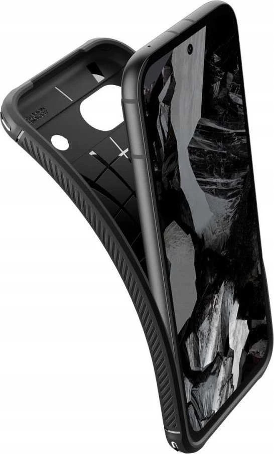 Spigen Rugged Armor – dėklas skirtas Google Pixel 8A Juodas