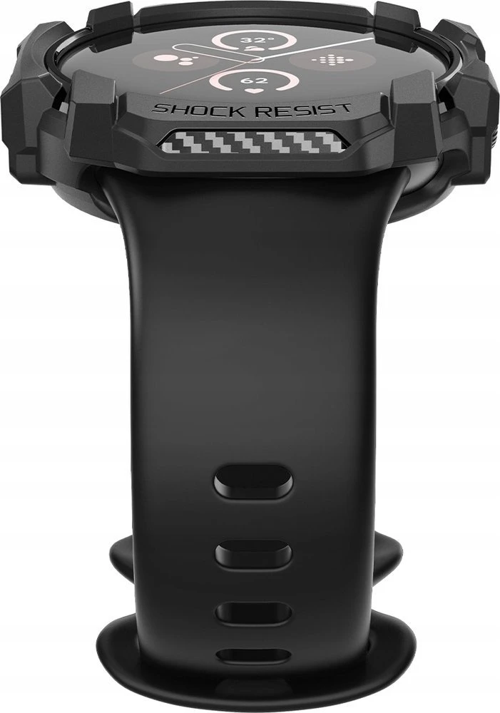 Spigen Tvirtas šarvas, matinis juodas - „Google Pixel Watch 3/2/1“ (41 mm)