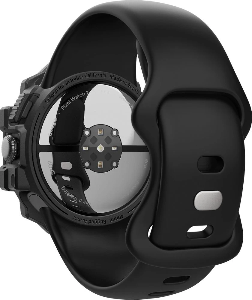 Spigen Tvirtas šarvas, matinis juodas - „Google Pixel Watch 3/2/1“ (41 mm)