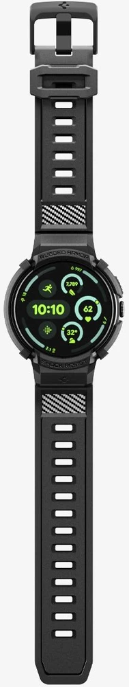 Spigen Rugged Armor, matinės juodos spalvos – „Google Pixel Watch 4“ (41 mm)