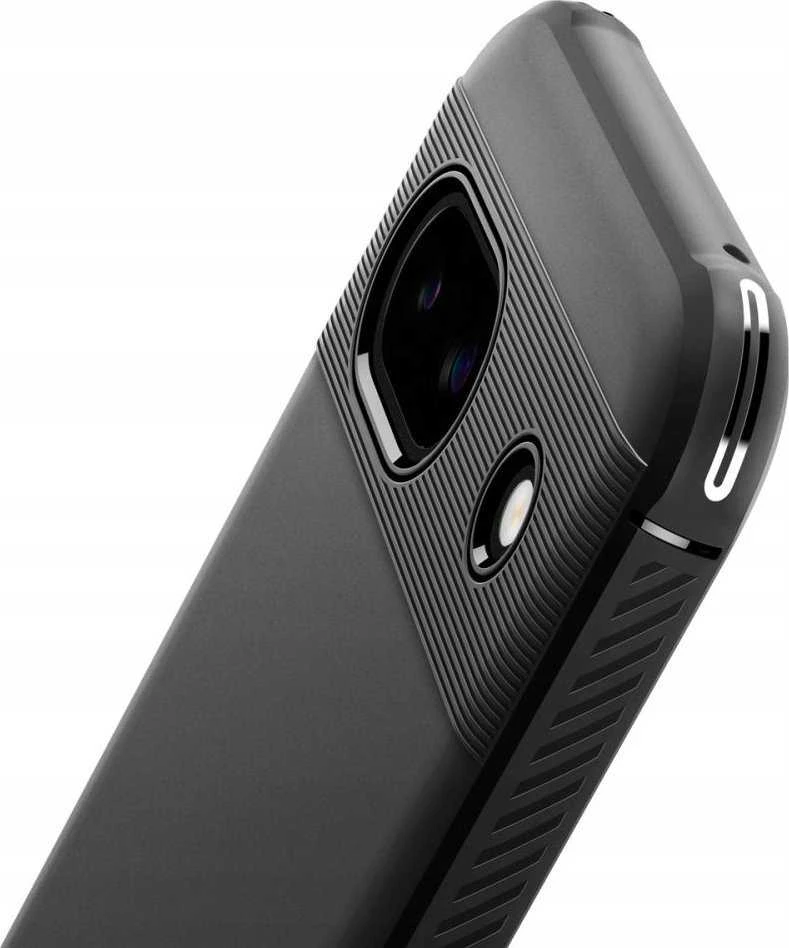 Spigen Rugged Armor – dėklas skirtas Google Pixel 8A Juodas