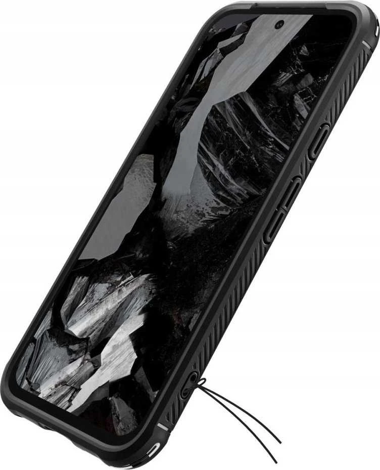 Spigen Rugged Armor – dėklas skirtas Google Pixel 8A Juodas