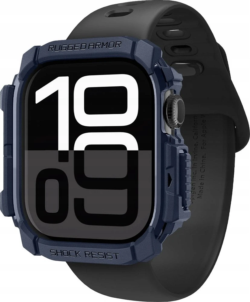 Spigen „Rugged Armor“, tamsiai mėlynas mėlynas - Apple Watch 10 42mm