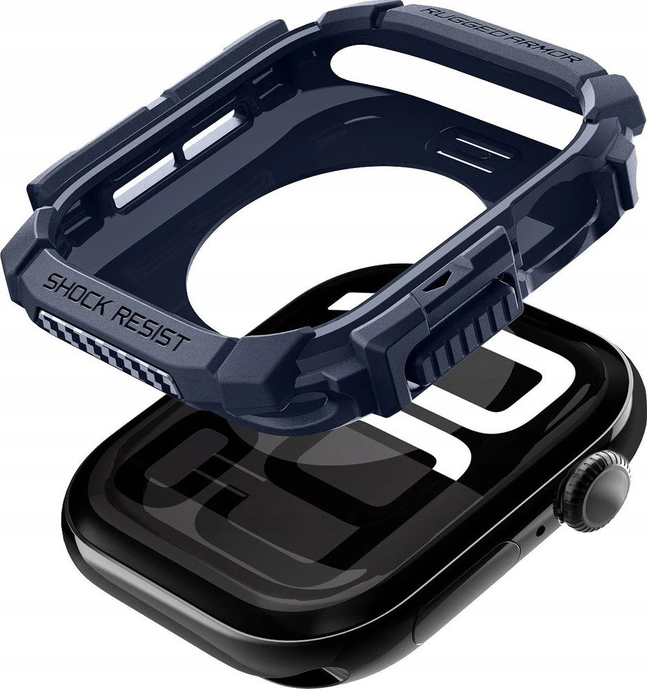Spigen „Rugged Armor“, tamsiai mėlynas mėlynas - Apple Watch 10 42mm
