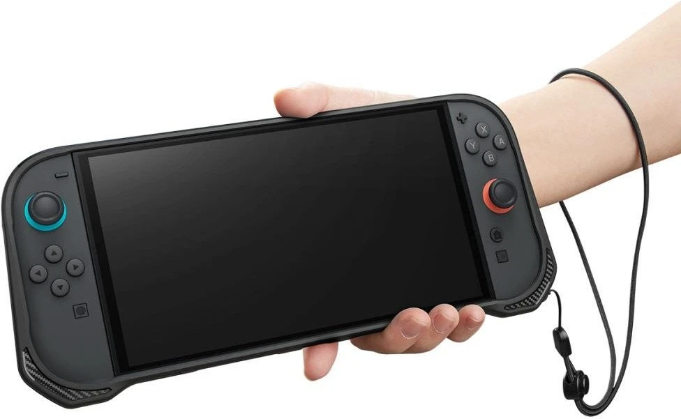 „Spigen Rugged Armor“ dėklas, skirtas „Nintendo Switch 2“ – matinis juodas