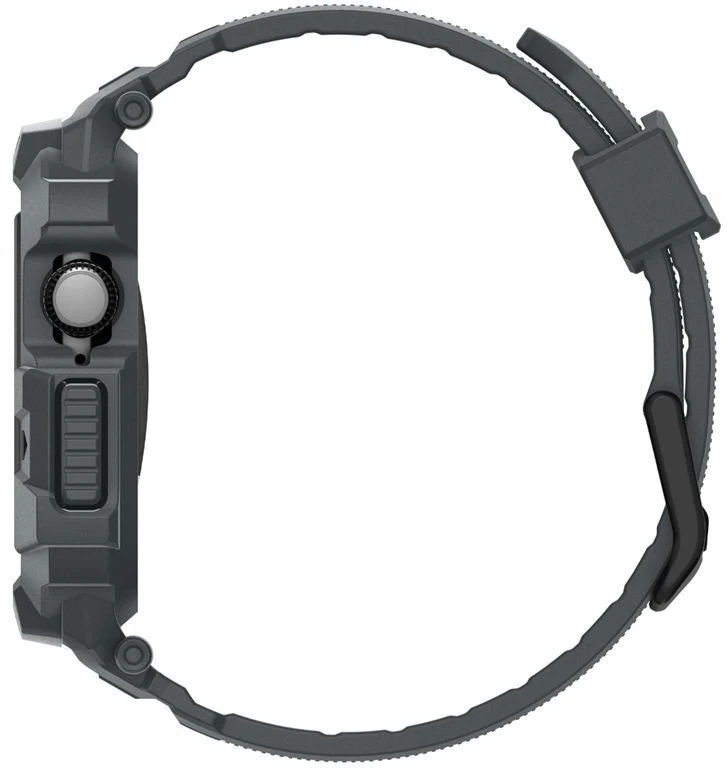 Spigen „Rugged Armor Pro 2“, tamsiai pilka – „Apple Watch 11“ (46 mm)