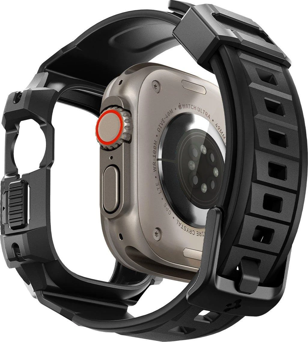 Spigen Rugged Armor „Pro” Apple Watch Ultra (49mm) juodos spalvos