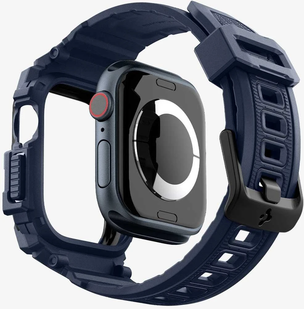 Spigen „Rugged Armor Pro“, tamsiai mėlynas mėlynas - Apple Watch 10 42 mm